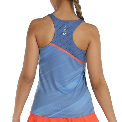 Camiseta tirantes Bullpadel Upia Azul Acero