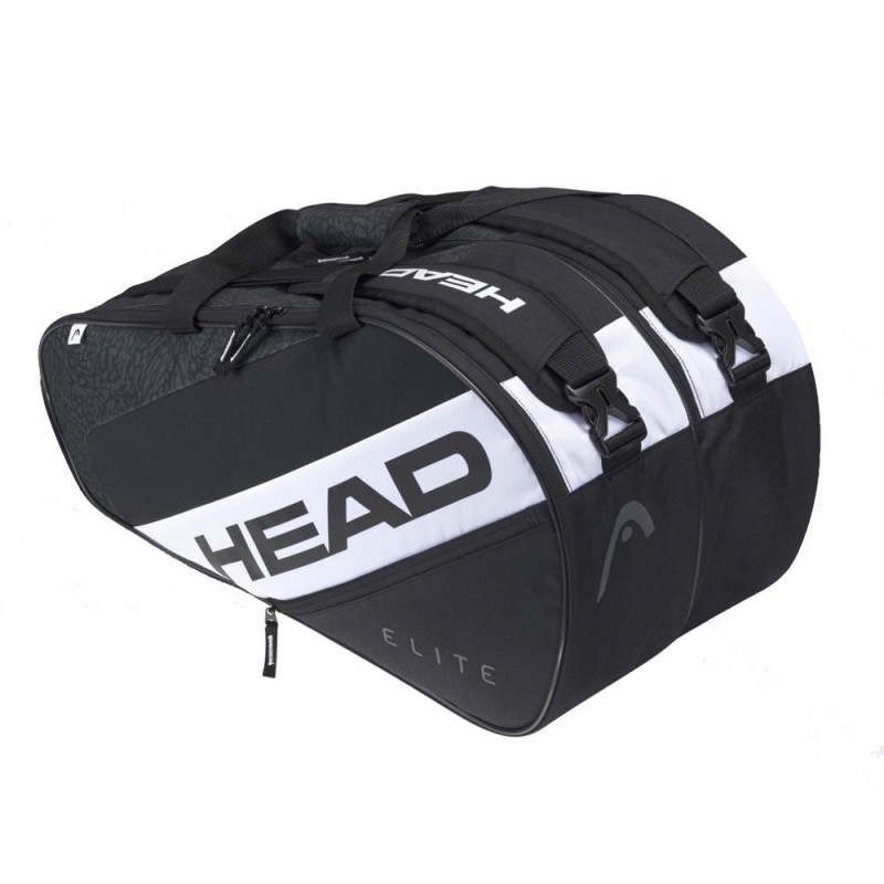 Paletero Head Elite Padel Supercombi Black White 2022 Paletero Head Elite Padel Supercombi Black White 2022