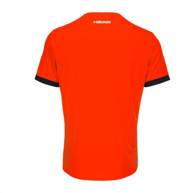 Camiseta Head Slice Men Tangerine Svart