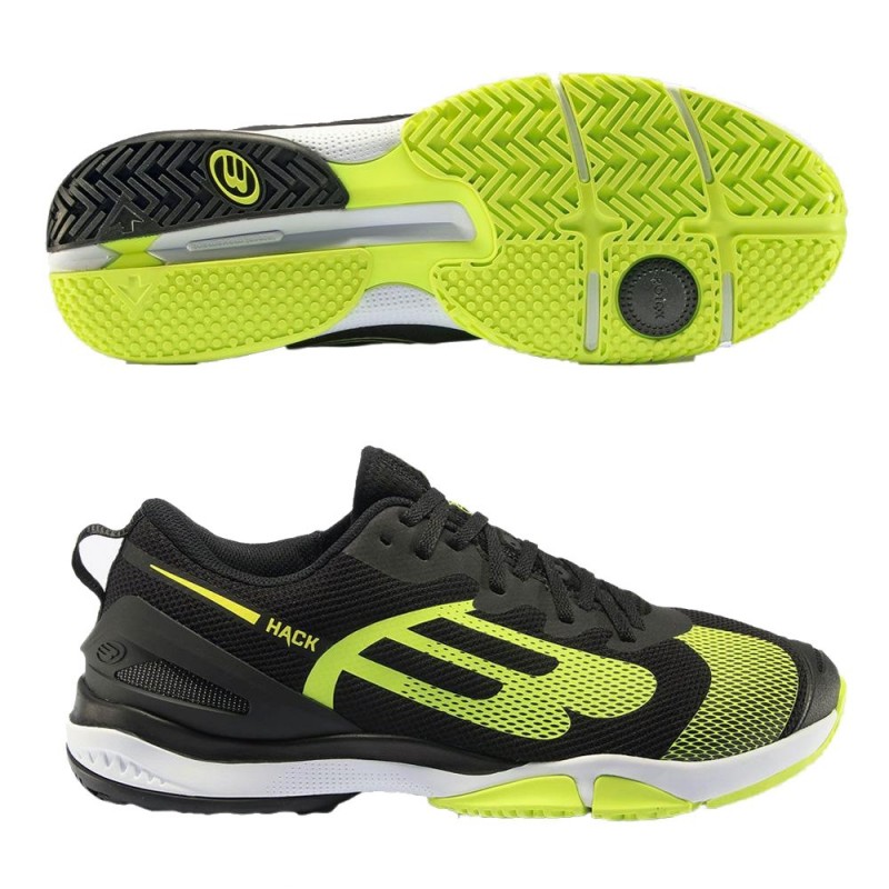 Bullpadel Hack Hybrid Fly 22 svarta skor Bullpadel Hack Hybrid Fly 22 svarta skor