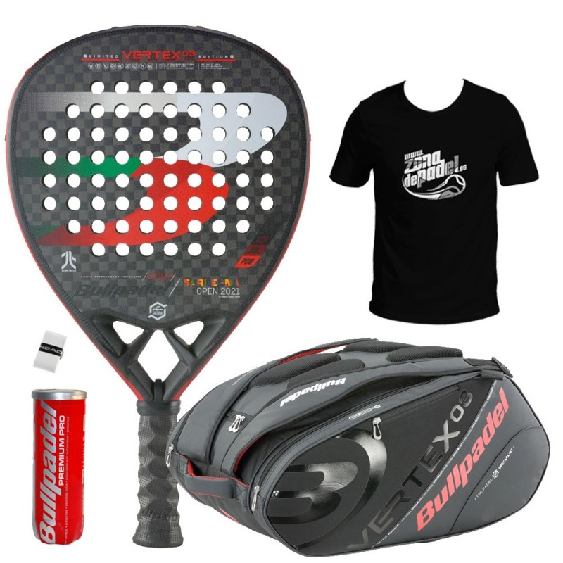 Pack Bullpadel Vertex 03 + padelväskor 2022