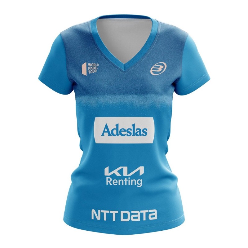 T-shirt Bullpadel Yeco Alejandra Salazar Cyan T-shirt Bullpadel Yeco Alejandra Salazar Cyan