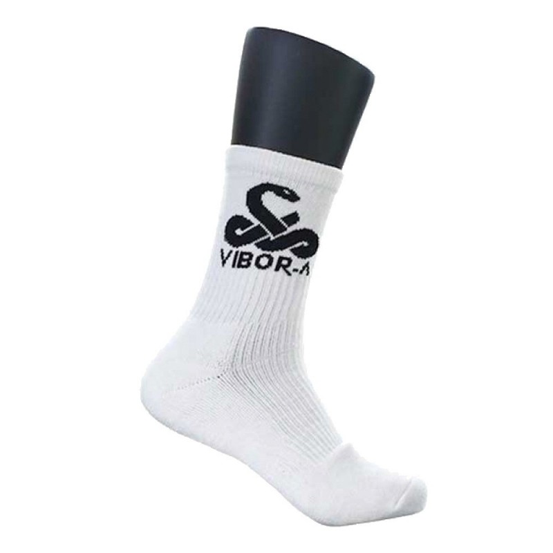 Vibora mid-calf vita strumpor