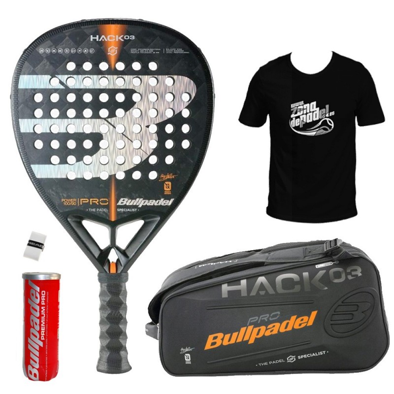 Pack Bullpadel Hack 03 + padelväskor Pack Bullpadel Hack 03 + padelväskor