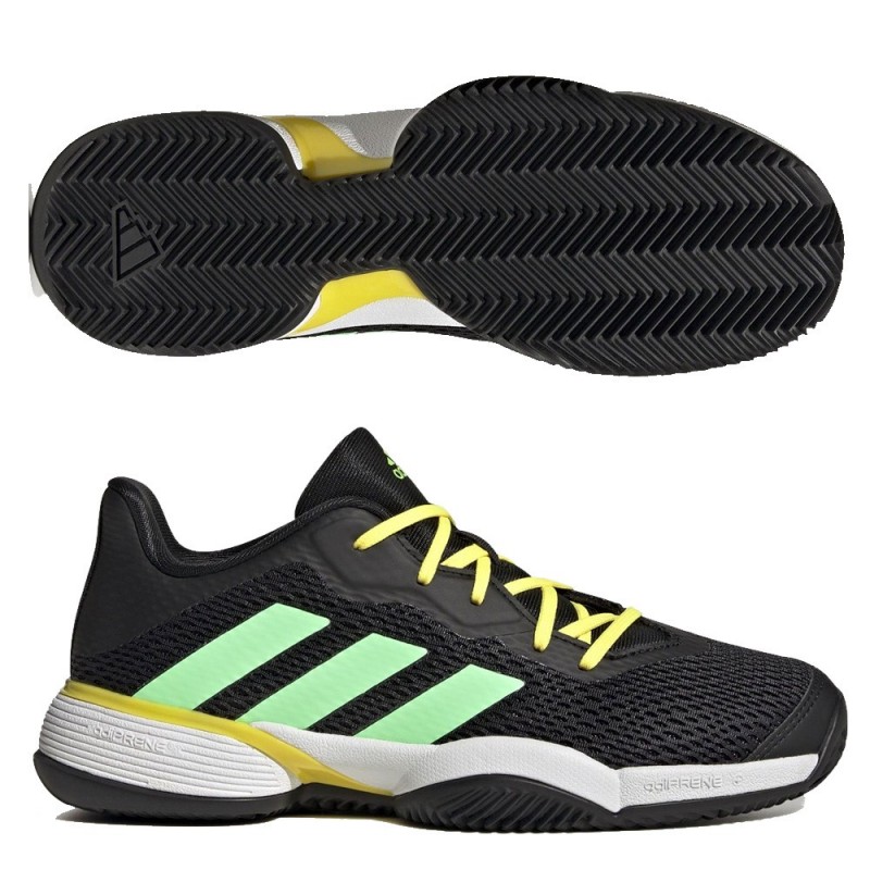 Padelskor Adidas Barricade JR Clay kärna svart balk grön Padelskor Adidas Barricade JR Clay kärna svart balk grön