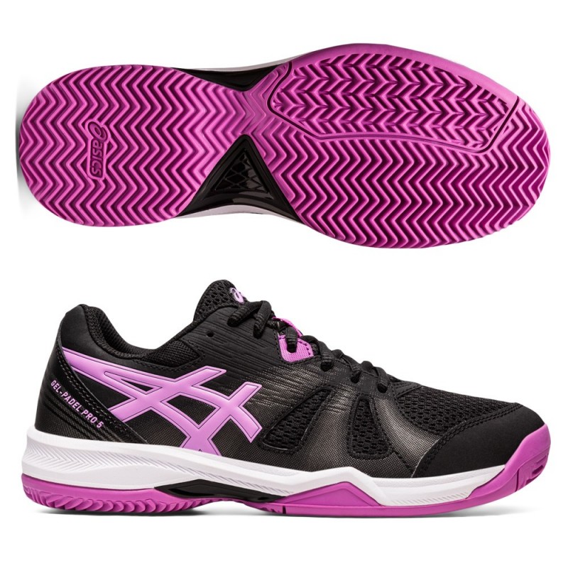 Asics Gel Padel Pro 5 black lavender glow Asics Gel Padel Pro 5 black lavender glow