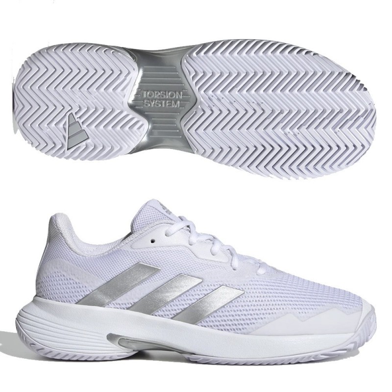 Padelskor Adidas Courtjam Control W molnvit silver metallic 2022