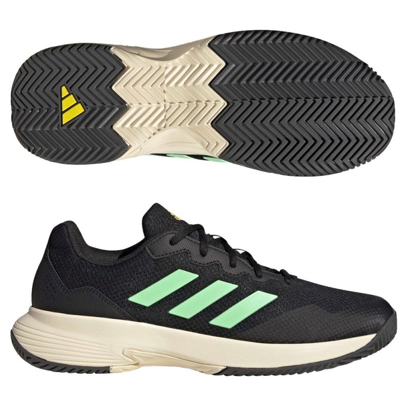 Padelskor Adidas GameCourt 2 M kärna svart balk grön gul 2022 Padelskor Adidas GameCourt 2 M kärna svart balk grön gul 2022
