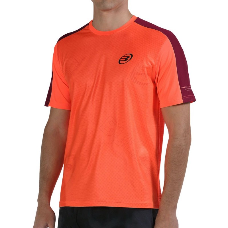 Bullpadel T-shirt Mitad korall fluor Bullpadel T-shirt Mitad korall fluor