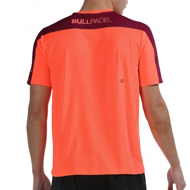 Bullpadel T-shirt Mitad korall fluor