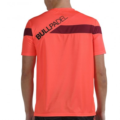 T-shirt Bullpadel Cojin korall fluor