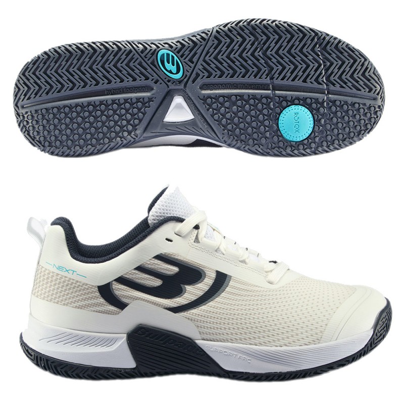 Bullpadel Next Hybrid Pro 22 vita marinblå skor Bullpadel Next Hybrid Pro 22 vita marinblå skor