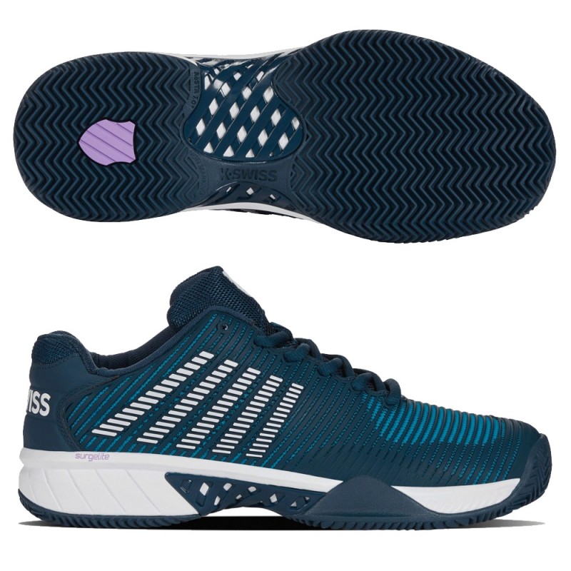 Padelskor Kswiss Hypercourt Express 2 HB reflekterande damm kolonialblått Padelskor Kswiss Hypercourt Express 2 HB reflekterande damm kolonialblått