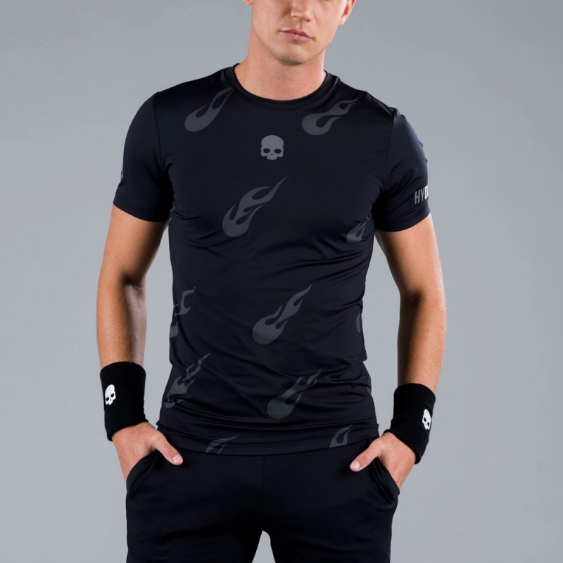 Hydrogen Flames Tech Tee Svart Tee Hydrogen Flames Tech Tee Svart Tee