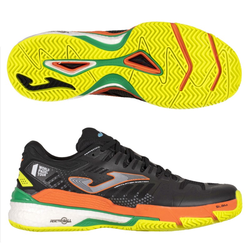 Padelskor Joma T.SLAM MEN 2201 svart orange fluor Padelskor Joma T.SLAM MEN 2201 svart orange fluor