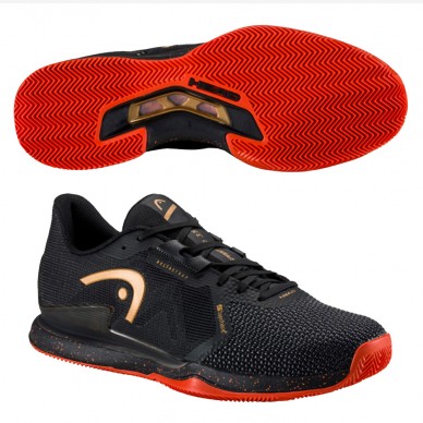 Head Sprint Pro 3.5 SF Clay padelskor Black Orange