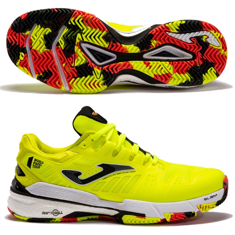 Joma T.SLAM MEN 2209 padelskors gul fluorsvart Joma T.SLAM MEN 2209 padelskors gul fluorsvart