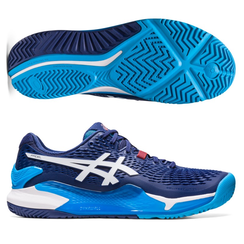 Padelskor Asics Gel Resolution 9 Padel indigo blue white Padelskor Asics Gel Resolution 9 Padel indigo blue white
