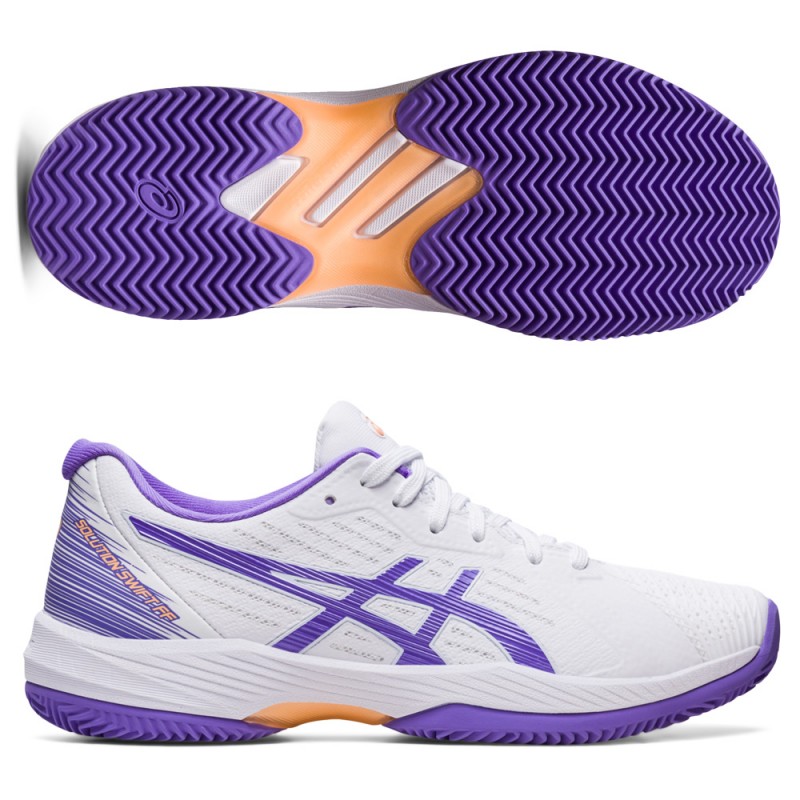 Asics Solution Swift FF Clay vit ametist Asics Solution Swift FF Clay vit ametist