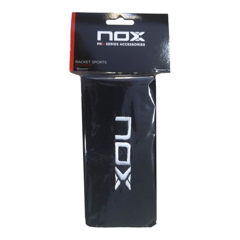 Nox långa svarta wristbands med vit logga
