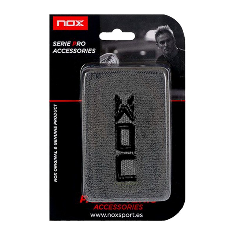 Nox wristband grå svart logotyp Nox wristband grå svart logotyp