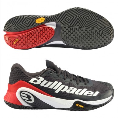 Bullpadel Hack Vibram Pro LTD 23V mörkgrå padelskor