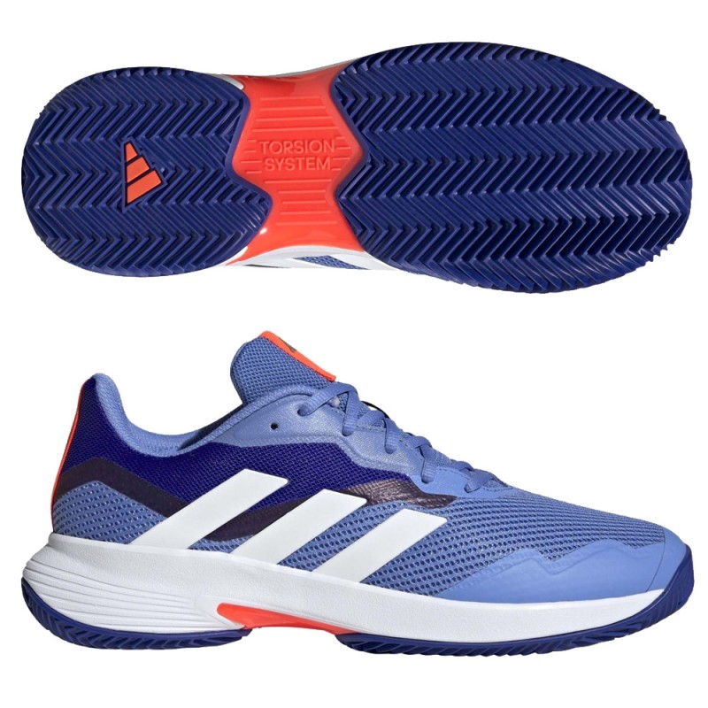 Padelskor Adidas Courtjam Control M Clay Skor Blå Svart Padelskor Adidas Courtjam Control M Clay Skor Blå Svart