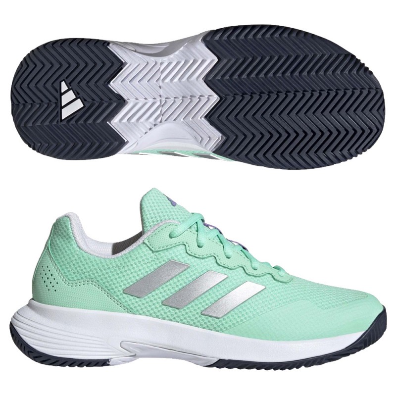 Padelskor Adidas Gamecourt 2 W puls mint silver violett Padelskor Adidas Gamecourt 2 W puls mint silver violett