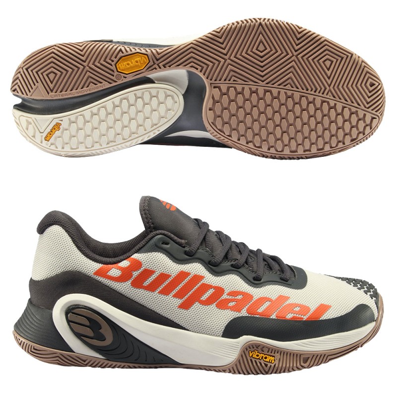 Padelskor Bullpadel Hack Vibram 23V vita