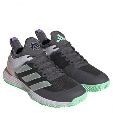 PadelSkor Adizero Ubersonic 4 women's shoes Clay gray six silver 2023