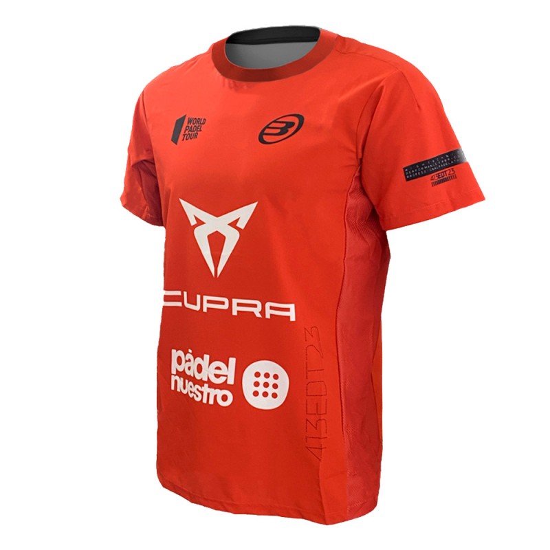 t-shirt Bullpadel Odeon Fede Chingotto paprika t-shirt Bullpadel Odeon Fede Chingotto paprika