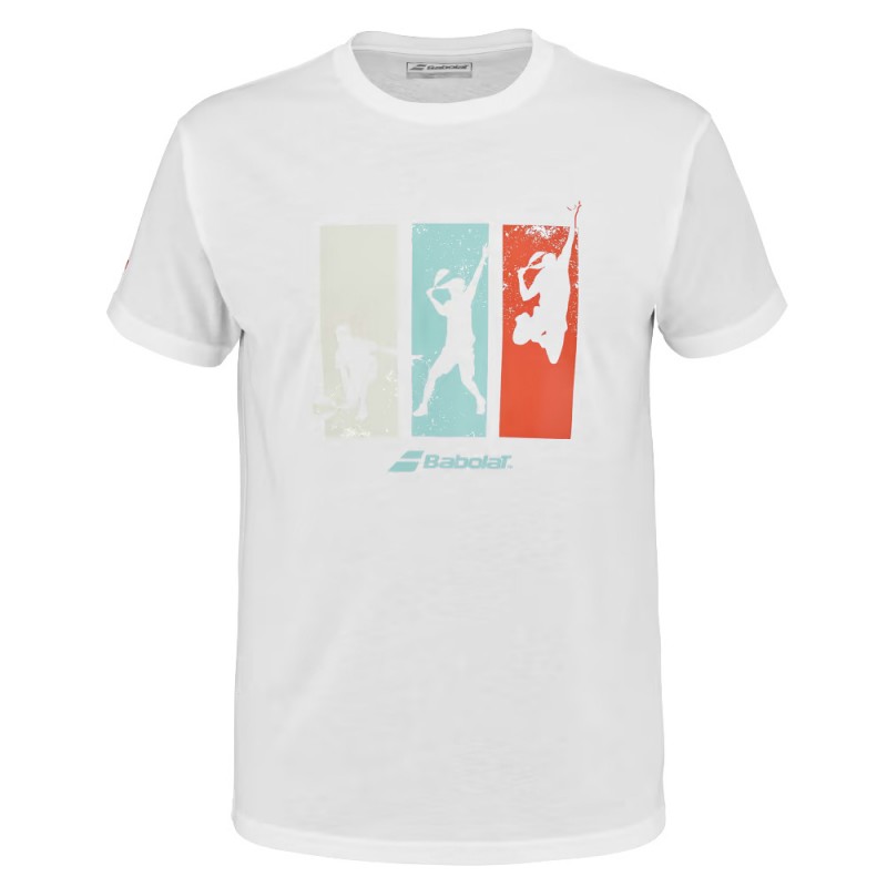 t-shirt Babolat Padel Cotton Tee Men Vit t-shirt Babolat Padel Cotton Tee Men Vit