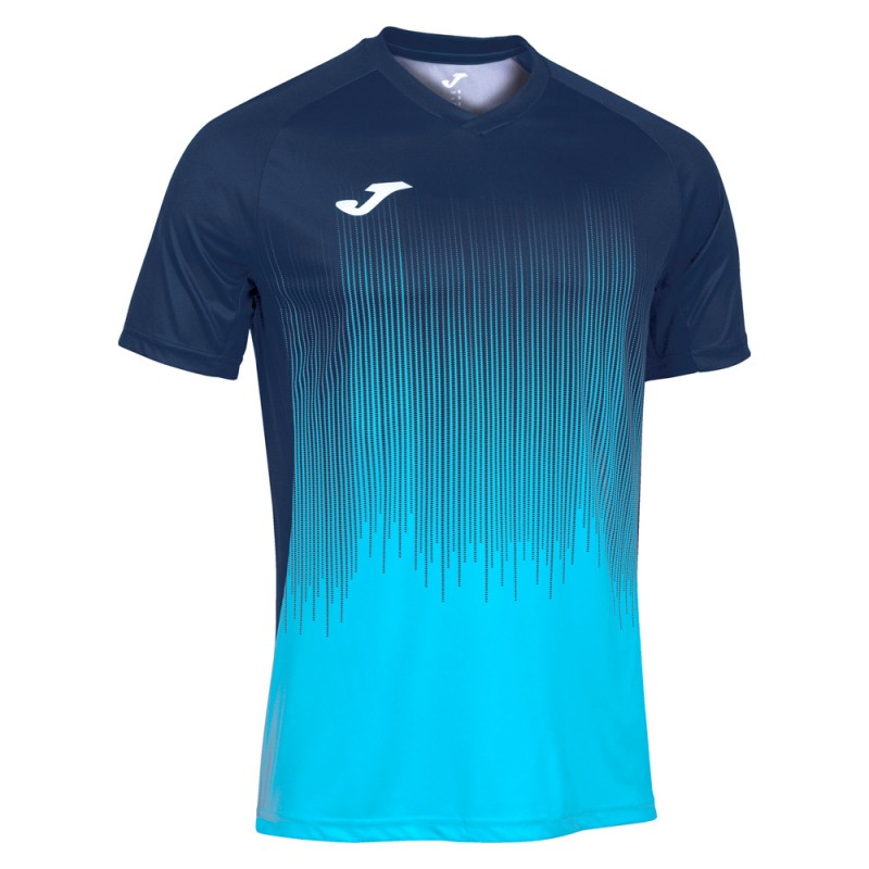 t-shirt Joma Tiger IV marinblå fluor turkos t-shirt Joma Tiger IV marinblå fluor turkos