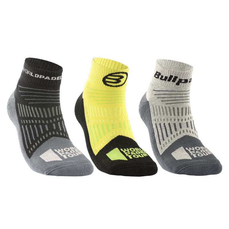 Socks Bullpadel BP-WPT2301 pack 3 färger Socks Bullpadel BP-WPT2301 pack 3 färger