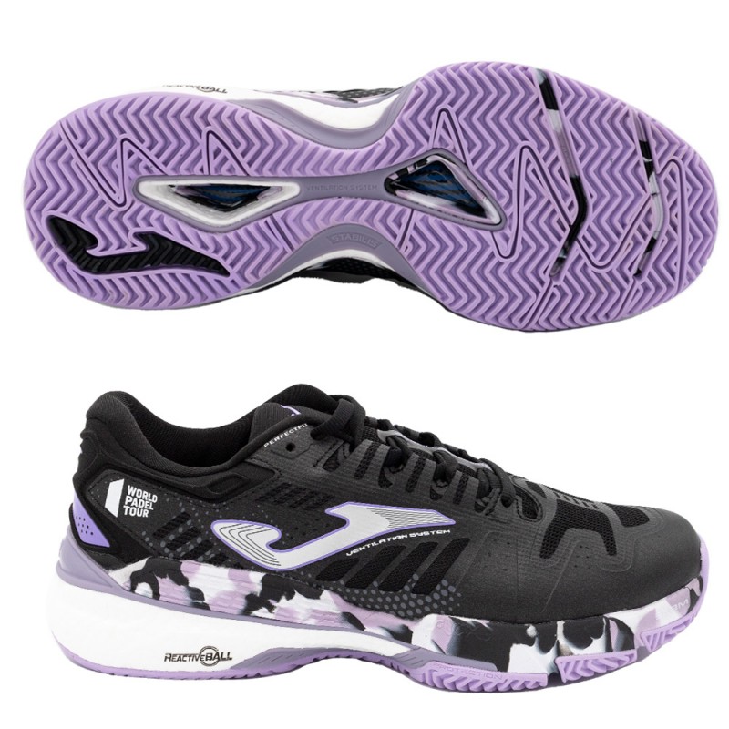 Joma T. Slam Lady 2301 Svart Lila 2023 Skor