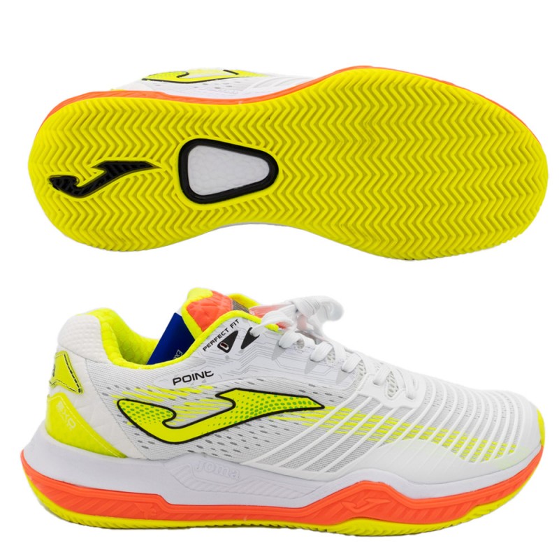 Joma Point 2102 Vit Orange Fluorescerande Skor Joma Point 2102 Vit Orange Fluorescerande Skor