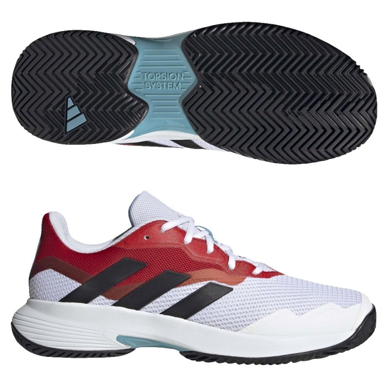 Padelskor Adidas Courtjam Control M FTWR vit kärna röd 2023 Padelskor Adidas Courtjam Control M FTWR vit kärna röd 2023