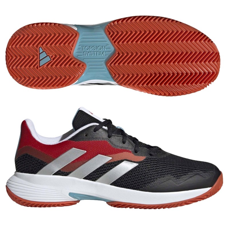 Padelskor Adidas Courtjam Control M Clay core svart vit 2023