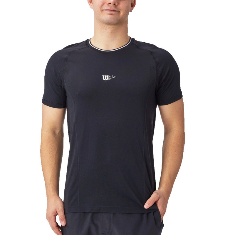 T-shirt Wilson Series Seamless Crew 2.0 svart T-shirt Wilson Series Seamless Crew 2.0 svart