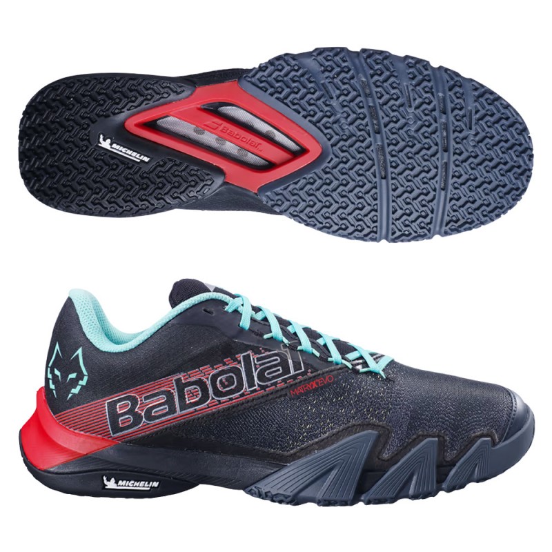 Padelskor Babolat Jet Premura 2 Men Lebron svart röd 2023 Padelskor Babolat Jet Premura 2 Men Lebron svart röd 2023