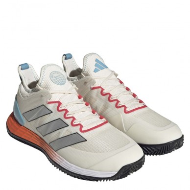 Padelskor Adidas Adizero Ubersonic 4 M Clay vit silver 2023