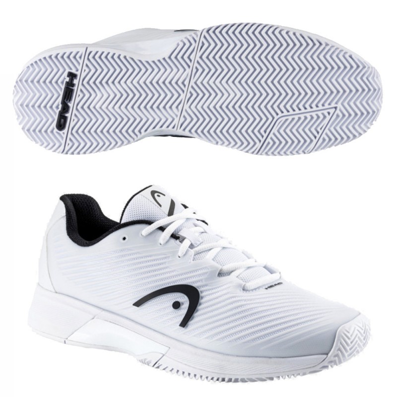 Padelskor Head Revolt Pro 4.0 Clay vit svart 2023 Padelskor Head Revolt Pro 4.0 Clay vit svart 2023