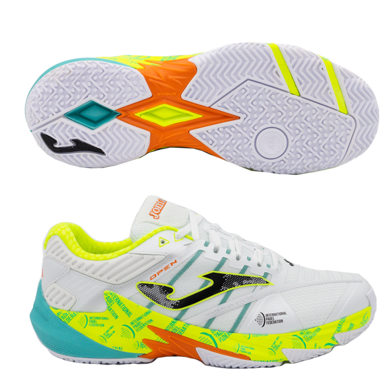 Padelskor Joma T.OPEN 2372 white lime 2023 Padelskor Joma T.OPEN 2372 white lime 2023