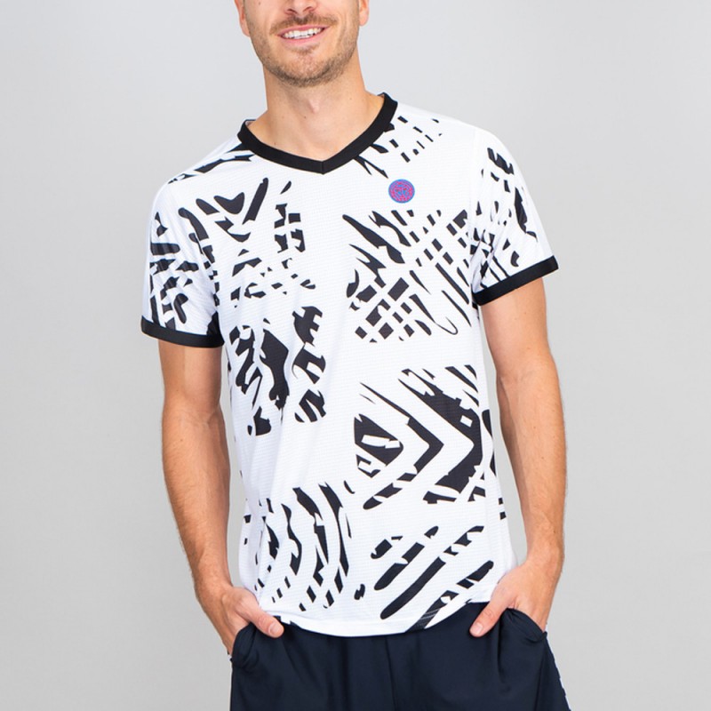 T-shirt Bidi Badu Melbourne med v-ringad Vit Svart T-shirt Bidi Badu Melbourne med v-ringad Vit Svart