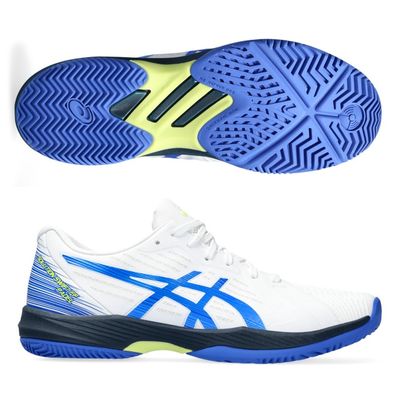 Padelskor Asics Solution Swift FF vit illusionsblå Padelskor Asics Solution Swift FF vit illusionsblå