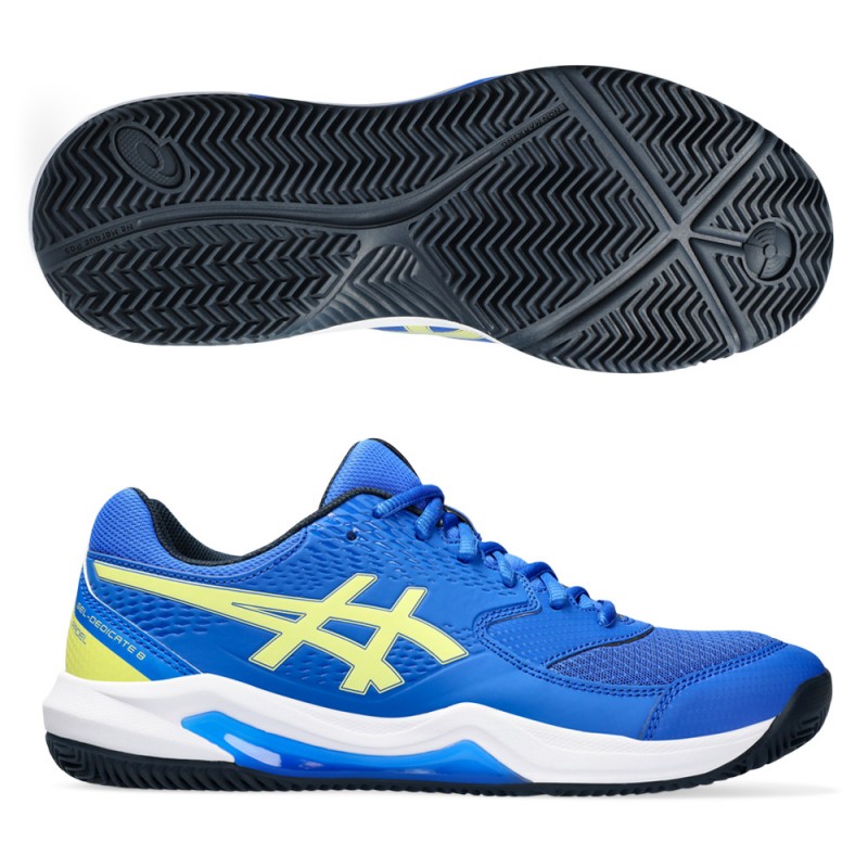 Asics Gel Dedicate 8 Padel illusion blå lyser gul