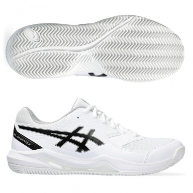 Asics Gel Dedicate 8 Clay vit svart