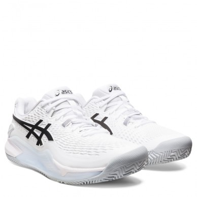 Padelskor Asics Gel Resolution 9 Clay white black