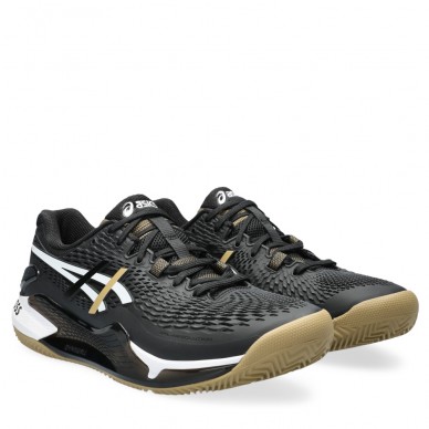Padelskor Asics Gel Resolution 9 Clay black camel