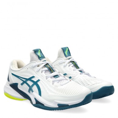 Asics Court FF 3 Clay white gris blue padelskor